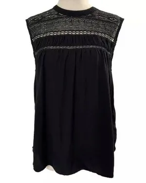 Old Navy Women's Medium Black Sleeveless Top with Lace | #11 thumbnail 1
