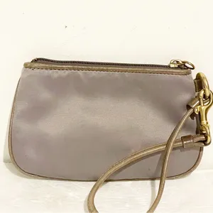 Coach G0871-42032 Gray Satin Wristlet Small‎ Bag Wallet Card Holder thumbnail 5