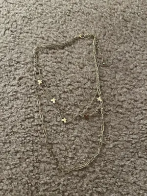 Forever 21 Layered Butterfly Necklace thumbnail 1