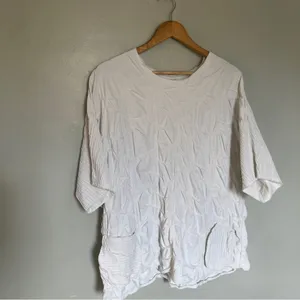 27 Aug A.M. Textured White Oversized Tunic Top – Size X-Large. ONE OF A KIND thumbnail 7