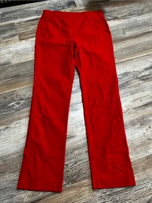 Classic Pull on Dress Pants in Red thumbnail 2