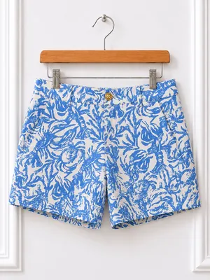 Lilly Pulitzer Callahan Shorts Blue White Print Women’s Size 0 5” Inseam thumbnail 2