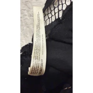 Free People Adelia Black Floral Lace Smocked Back Strappy Bralette Top Small thumbnail 5