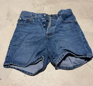 Levi’s 501 Denim button fly Shorts blue Jean 27 thumbnail 1
