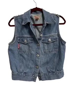 Ki-ko-mo Vintage Custom Denim Vest L/G Blue thumbnail 1