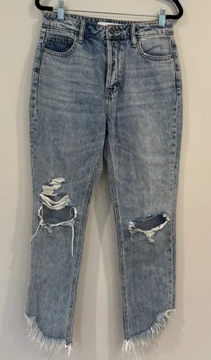 Hidden Jeans with Fray Bottom Ripped Jeans thumbnail 1