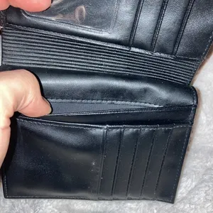 Small Black Top Grain Cowhide Leather Wallet thumbnail 8