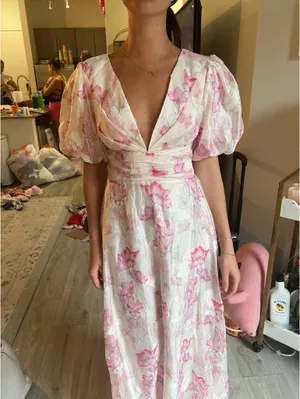 Hello Molly Pink Floral Maxi Dress thumbnail 2