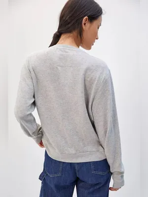 Anthropologie Luna Mercantile Co. Tiger Graphic Sweatshirt Grey XL thumbnail 2