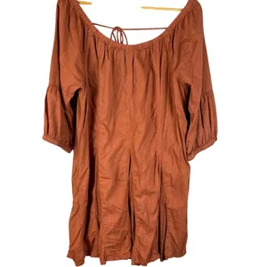 Daily Practice‎ by Anthropologie Boho Mollie Mini Dress Cocoa Powder Size Medium thumbnail 5