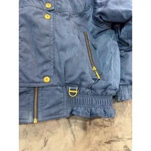 Descente Ski Jacket Womens Blue Vintage Insulated Bomber D7-9658 Size 10 thumbnail 11