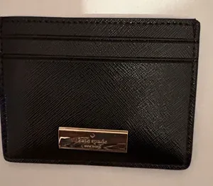 Kate Spade‎ Black Leather Card Case thumbnail 1