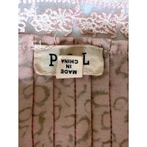 POL Pink Leopard Lace Trim Peplum Camisole Top Women's Size Medium thumbnail 10
