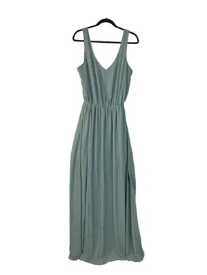 Show Me Your Mumu Sage Green Maxi Dress with Side Slit thumbnail 2