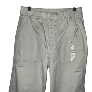 Gap Easy Wide Leg Chino Pants Khaki Beige Women Size Small High Rise‎ 513891-04 thumbnail 2
