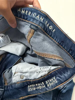 American Eagle Stretch‎ Suoer High Rise Ankle Straight 5928 Size 12R Streetwear thumbnail 4