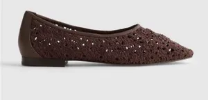 Madewell The Mylie Ballet Flat in Espresso Bean Brown Size 8 NWOB thumbnail 1