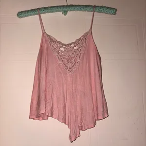 Monteau Dusty Pink Lace-Trim Flowy Camisole thumbnail 2