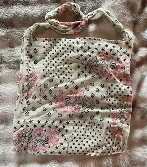 Free People Boho Hippie Lightweight Fabric Small Useable Sling Shopping Tote Bag thumbnail 1