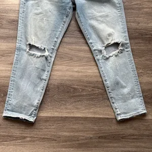 DRIFTWOOD Jeans Blue Ankle Cropped Distressed Denim 31 thumbnail 8