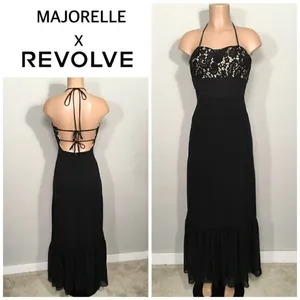 MAJORELLE black gown. NWOT thumbnail 2