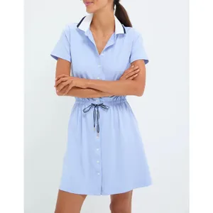 NEW Tuckernuck Light Blue Short Sleeve Performance Jersey Alcott Golf Dress XS thumbnail 2