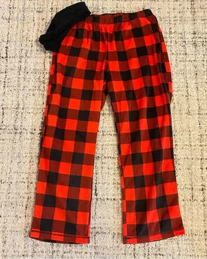 •Plaid fleece sleep pants and fleece socks bundle• Size XL thumbnail 1