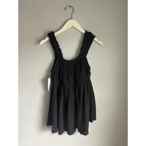 Out from Under Black Mini Babydoll Cottagecore Top Shirt S Dark Fairy Romantic thumbnail 4