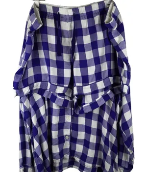 J.Crew 3X Blue &‎ White Gingham Modal Pajama Set thumbnail 1