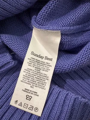 Aritzia Wilfred Cotton Sweater Purple thumbnail 5