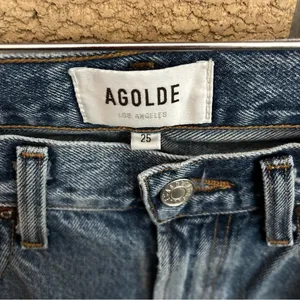 Agolde Fold Wide Leg Jeans in Navigate Size 25 Denim thumbnail 10