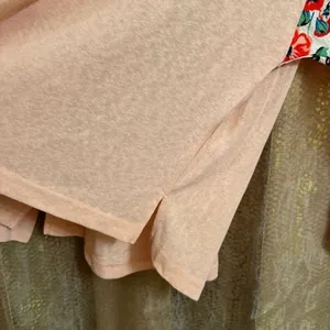 Umgee Pink Spring Blouson Long Sleeve Linen Blend Blouse M NWT thumbnail 5