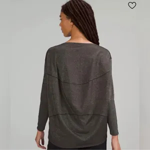 Lululemon Special Edition Back In Action Long Sleeve Shirt Black Spark Metallic thumbnail 2