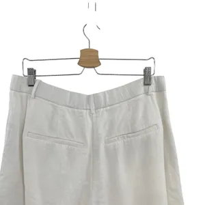 Abercrombie Sloane Tailored Shorts Linen Blend High Rise White Size 32‎ 14R thumbnail 7