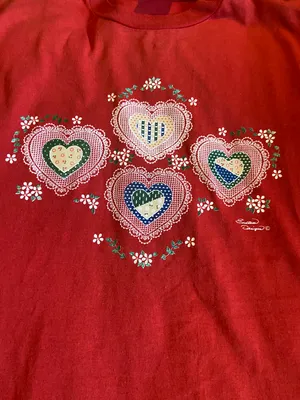 Vintage red Endless Designs Tshirt Size XL thumbnail 4
