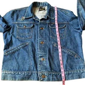 Wrangler Owl Embroidered Jean Trucker Jacket Vintage 70’s thumbnail 14