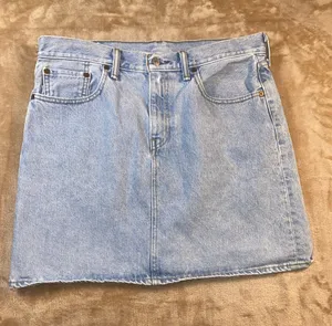 Levi's Light Blue Denim Mini Skirt thumbnail 1