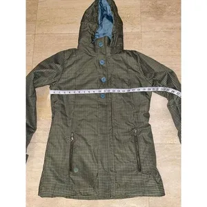 Special‎ Blend Womens Green Plaid Ski Snowboard Jacket Hood Waterproof Large thumbnail 7