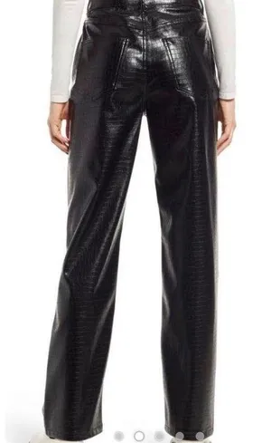VERO MODA Leather Straight leg Pants thumbnail 4