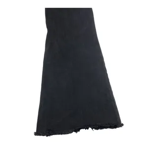 VICI Los Angeles Ultra High Waist Flare Leg Frayed Hem Black‎ Jeans Size Large thumbnail 5