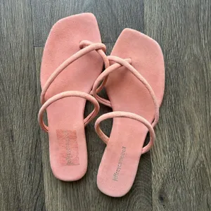 Jeffrey Campbell Orange Leather Sandals Size 7 thumbnail 3