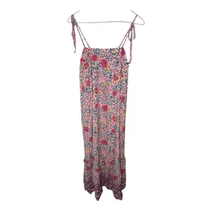 Solersun Pink Floral Adjustable Strap Maxi Dress // Size XL thumbnail 5