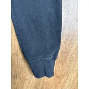 PINK Victoria's Secret Black‎ Joggers Faux Leather Trim Love Pink Graphic Small thumbnail 2