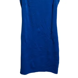 Belle Badgley Mischka Blue Studded Sleeveless Sheath Dress‎ Size 2 thumbnail 3