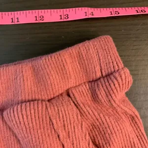Torrid Sleep 0 Ribbed Wide Leg Lounge Pants Mauve Pink Large Soft Cozy Cabincore thumbnail 7