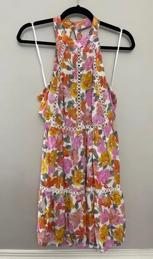 Petal & Pup Raffael High Neck Open Back Mini Dress Medium thumbnail 3