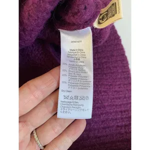 Madewell Wool-Blend Wedge Sweater Mulled Wine Sz SM Cozy Cabin thumbnail 6