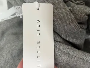 NWT Little Lies Minimalist Gray Open-Front Coatigan size M/L thumbnail 7