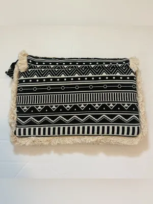 Roller Rabbit Boho Fringe Beaded Clutch thumbnail 2