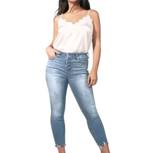 Abercrombie & Fitch Super Skinny Ankle High Rise Curve Love Button Fly Jeans thumbnail 9